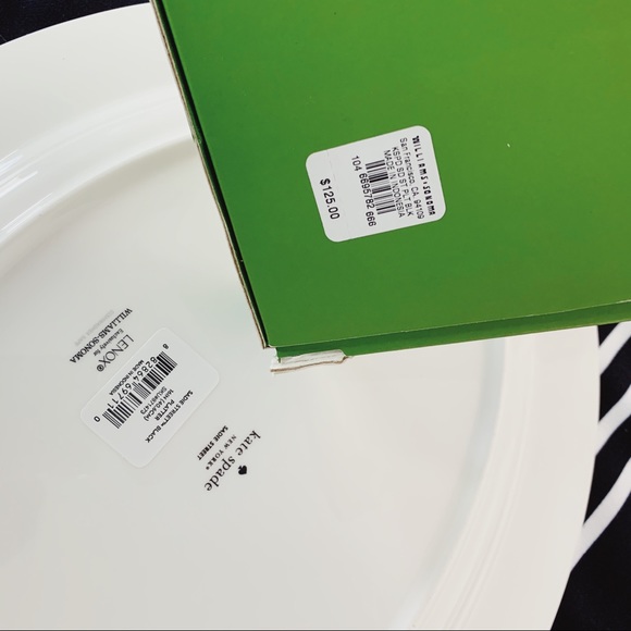 Kate Spade New York Sadie Street Black Platter - Picture 8 of 12